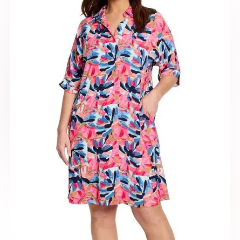NIC+ZOE Devon Firework Foliage Dress – Size XL